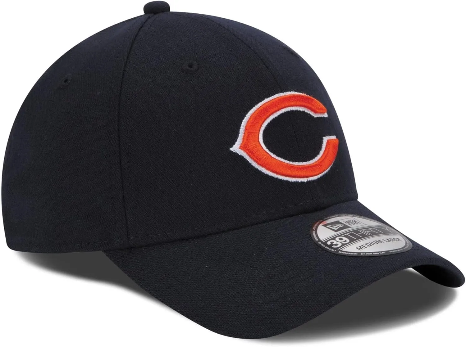 New Era Unisex-Adult NFL 39THIRTY Team Color Primary Primary Logo Stretch Fit Flex Football Cap Hat