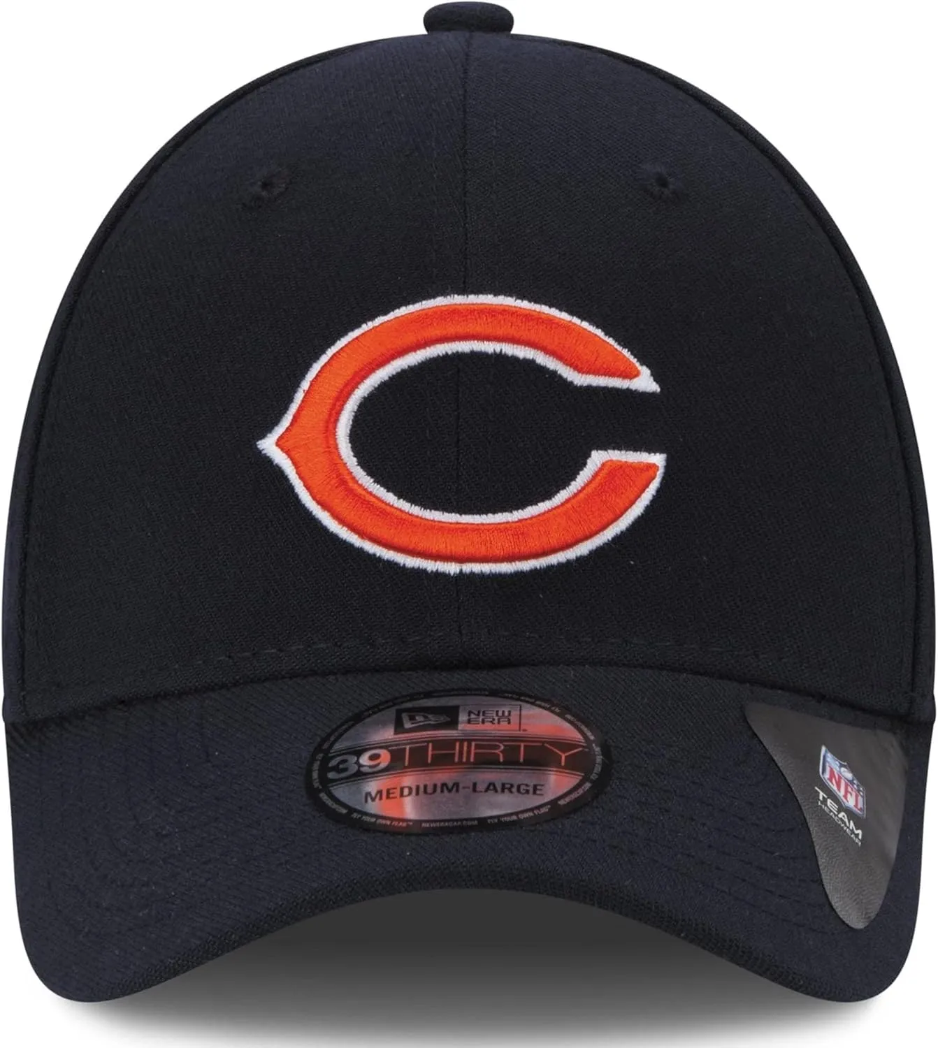 New Era Unisex-Adult NFL 39THIRTY Team Color Primary Primary Logo Stretch Fit Flex Football Cap Hat