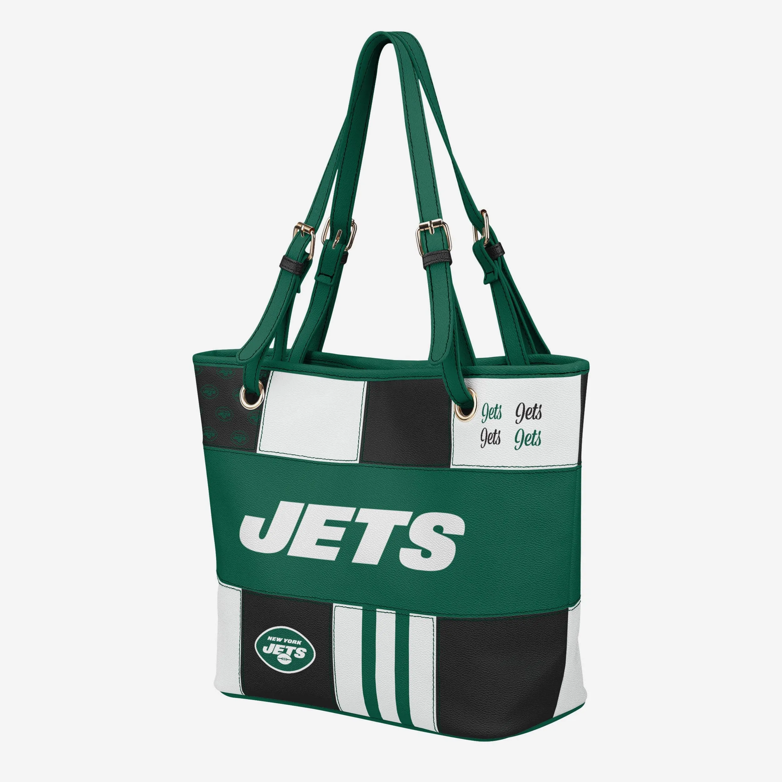 New York Jets Printed Collage Tote