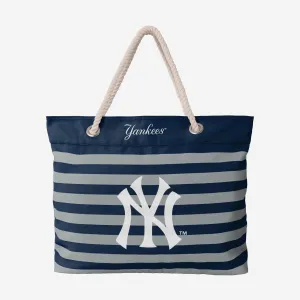 New York Yankees Nautical Stripe Tote Bag