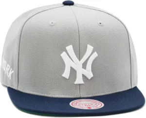 New York Yankees Team Road Color Gray Snapback Hat