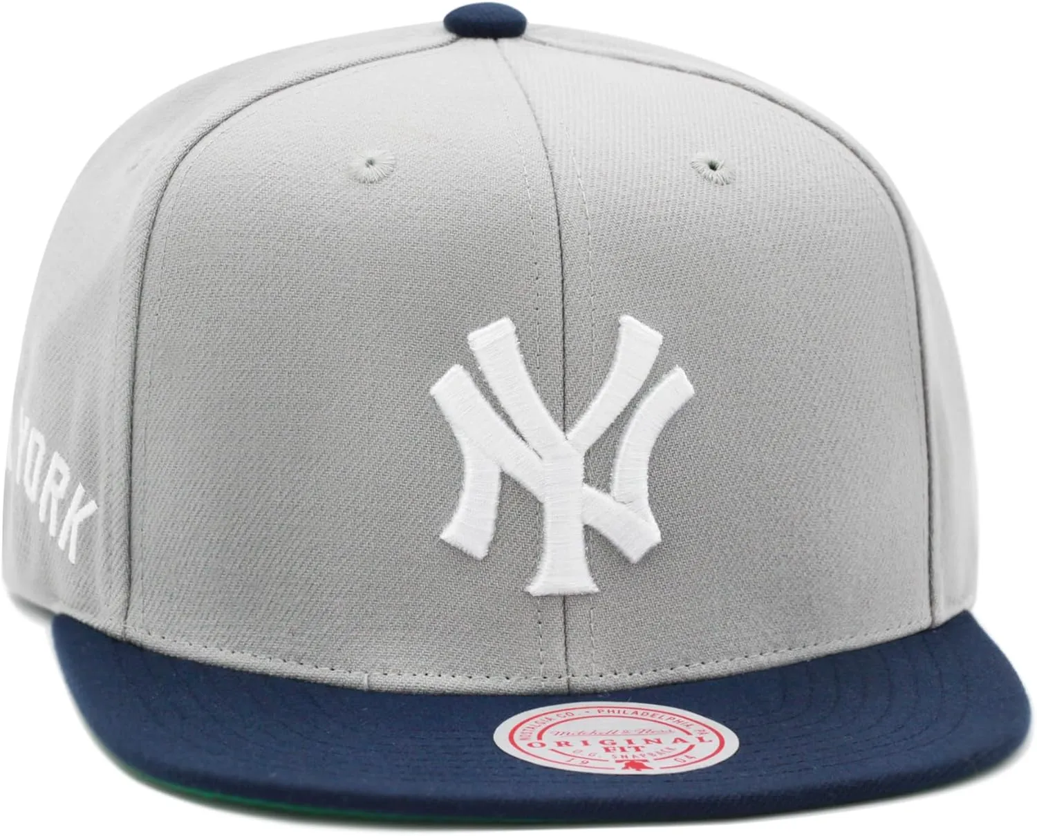 New York Yankees Team Road Color Gray Snapback Hat