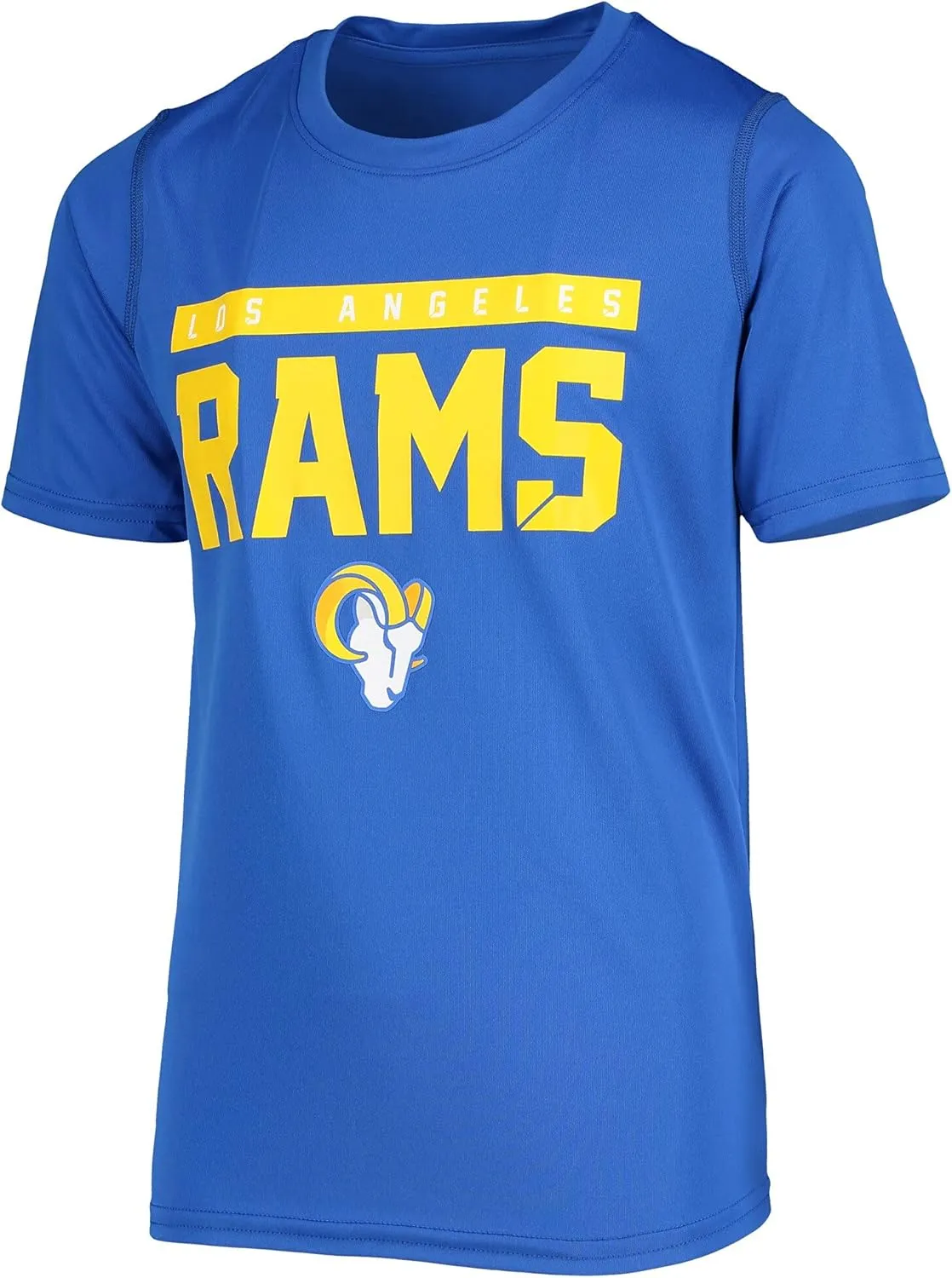NFL Kids Youth 8-20 Blitz Team Color Polyester Primary Logo Short Sleeve Official Football T-Shirt