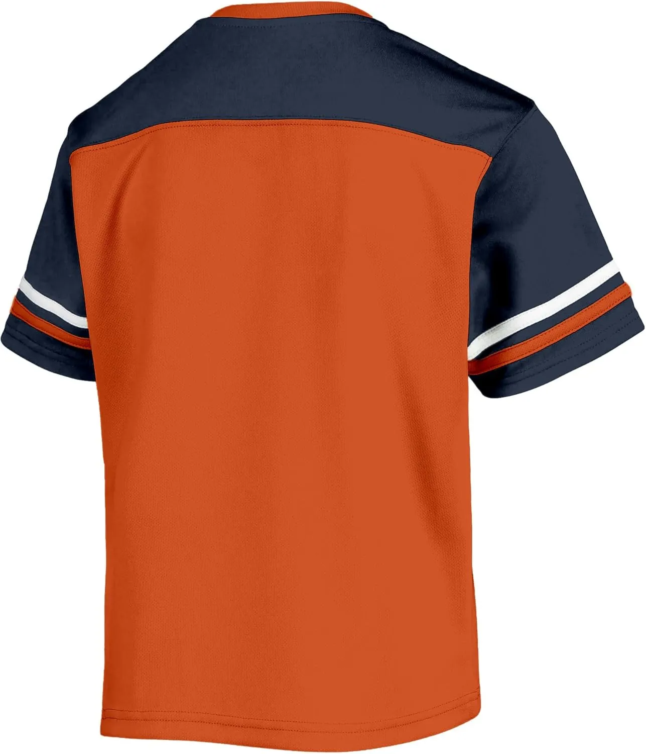 NFL Toddler 2-4 Officially Licensed Team Color V-Neck Wordmark Performance Primary Logo Jersey T-Shirt