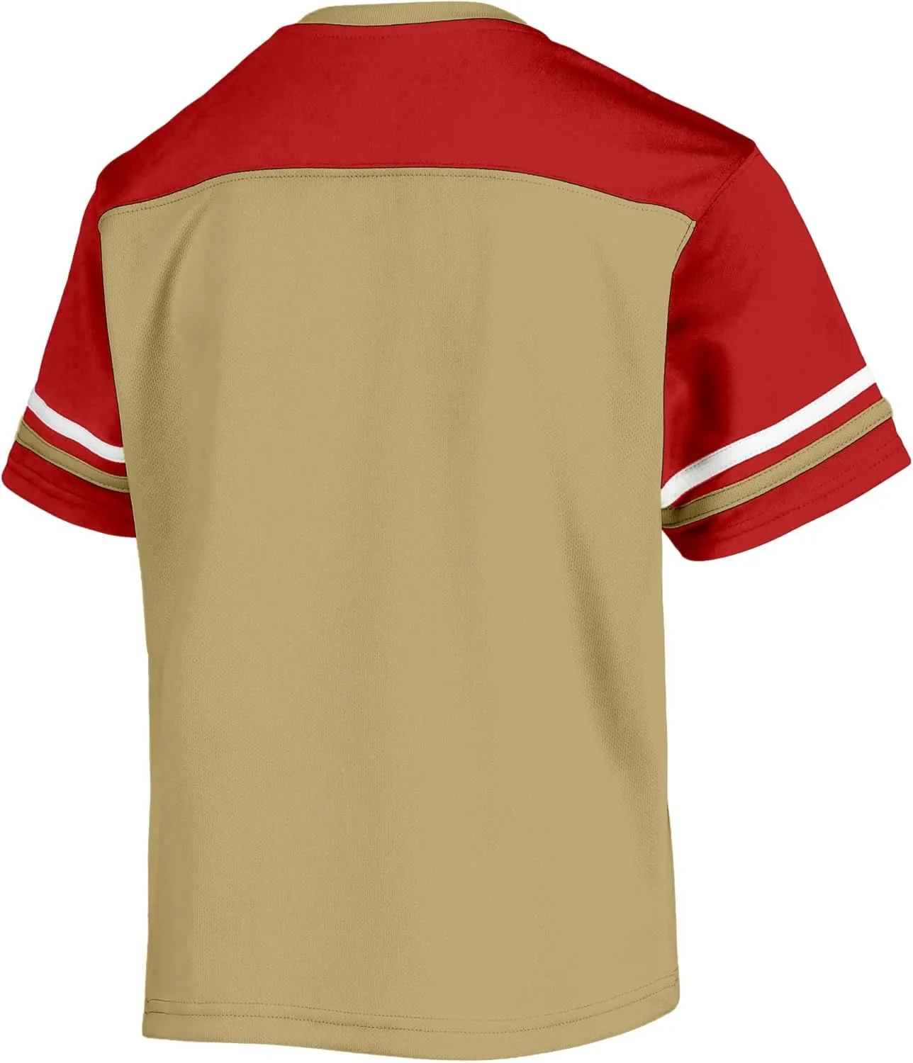 NFL Toddler 2-4 Officially Licensed Team Color V-Neck Wordmark Performance Primary Logo Jersey T-Shirt