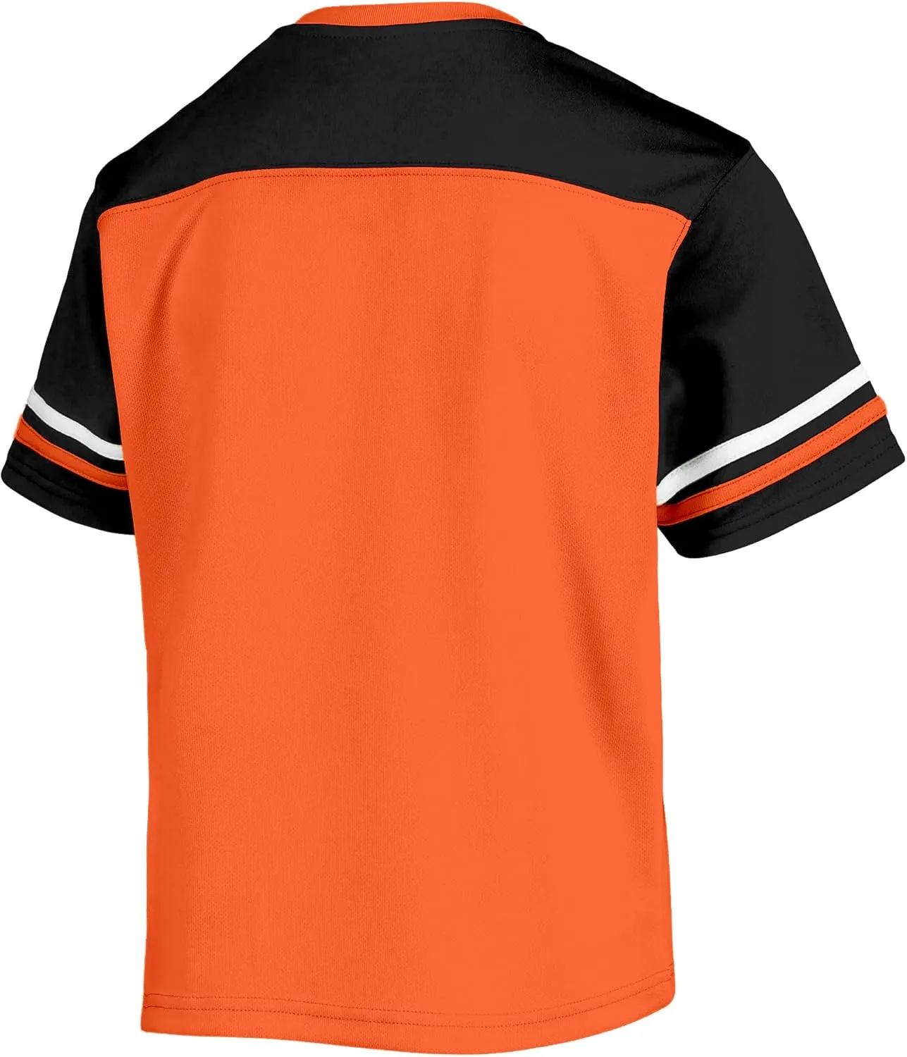 NFL Toddler 2-4 Officially Licensed Team Color V-Neck Wordmark Performance Primary Logo Jersey T-Shirt