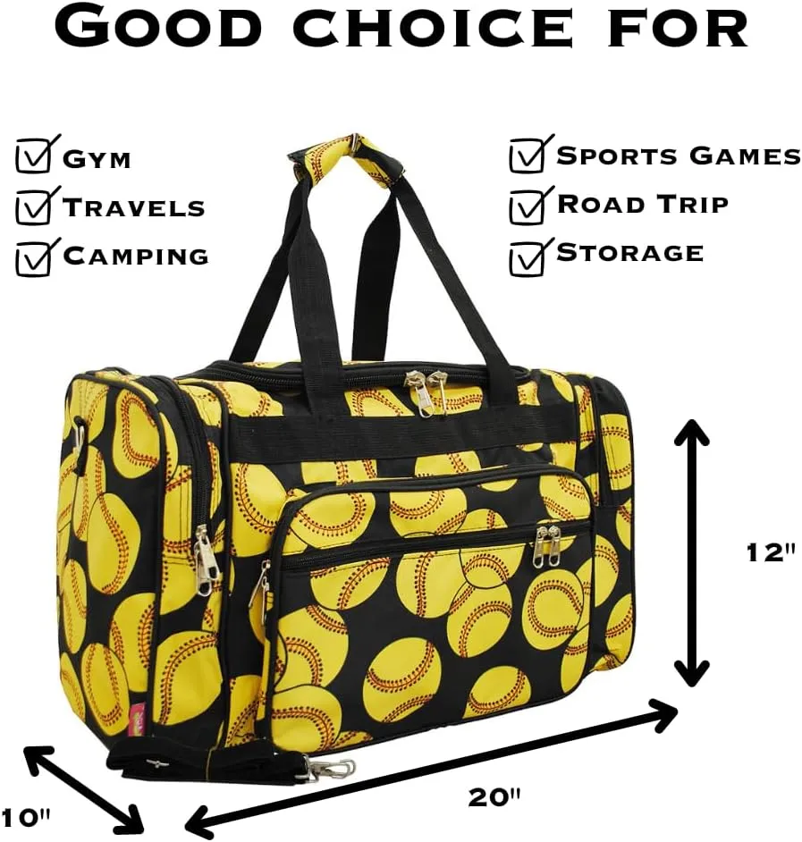 NGIL Canvas 20" inch Duffle Bag (Softball)