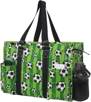 NGIL Zip-Top Tote Bag with Exterior Pockets for Working Women, Teachers, Nurses, and Moms, Design in USA