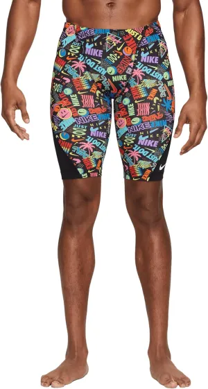 Nike HydraStrong Multi-Print Men's Jammer-Volt (Size 36)