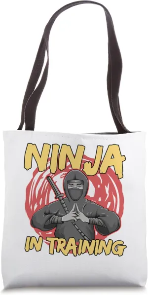 Ninja in Training Cool Ninja Fun Martial Arts Family Heroes Tote Bag