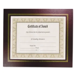 NuDell™ Leatherette Document Frame, 8.5 x 11, Burgundy, Pack of Two