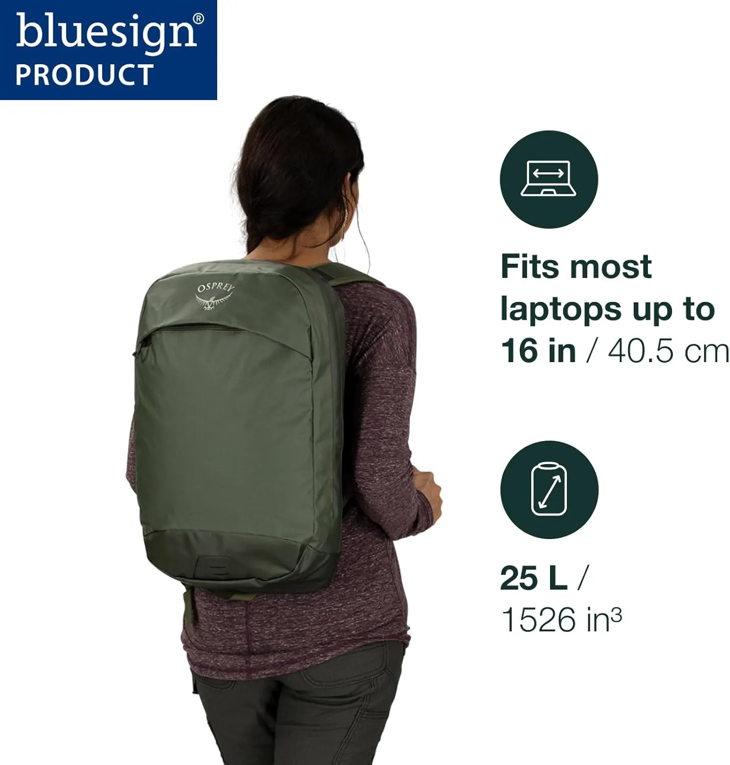 Osprey Transporter Panel Loader Commuter Backpack, Venturi Blue