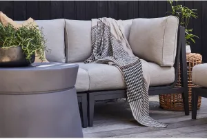 Outer Insect Shield Lightweight Throw Blanket - Pinstripe, 50’’W x 60’’, Recycled Material, Repels Mosquitoes, Ticks, Fleas & Flies, Machine Washable, Camping, Picnic, Beach, Travel
