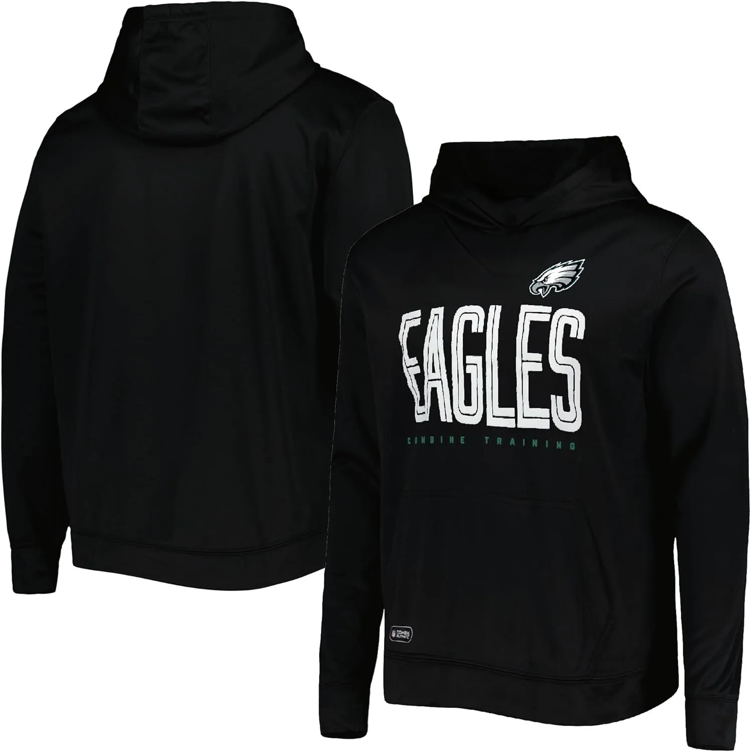 Outerstuff NFL Youth Unisex Green Team Color Performance Primary Logo Pullover Hoodie