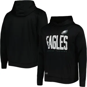 Outerstuff NFL Youth Unisex Green Team Color Performance Primary Logo Pullover Hoodie