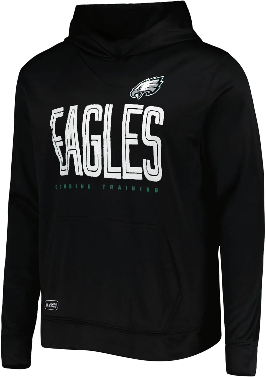 Outerstuff NFL Youth Unisex Green Team Color Performance Primary Logo Pullover Hoodie
