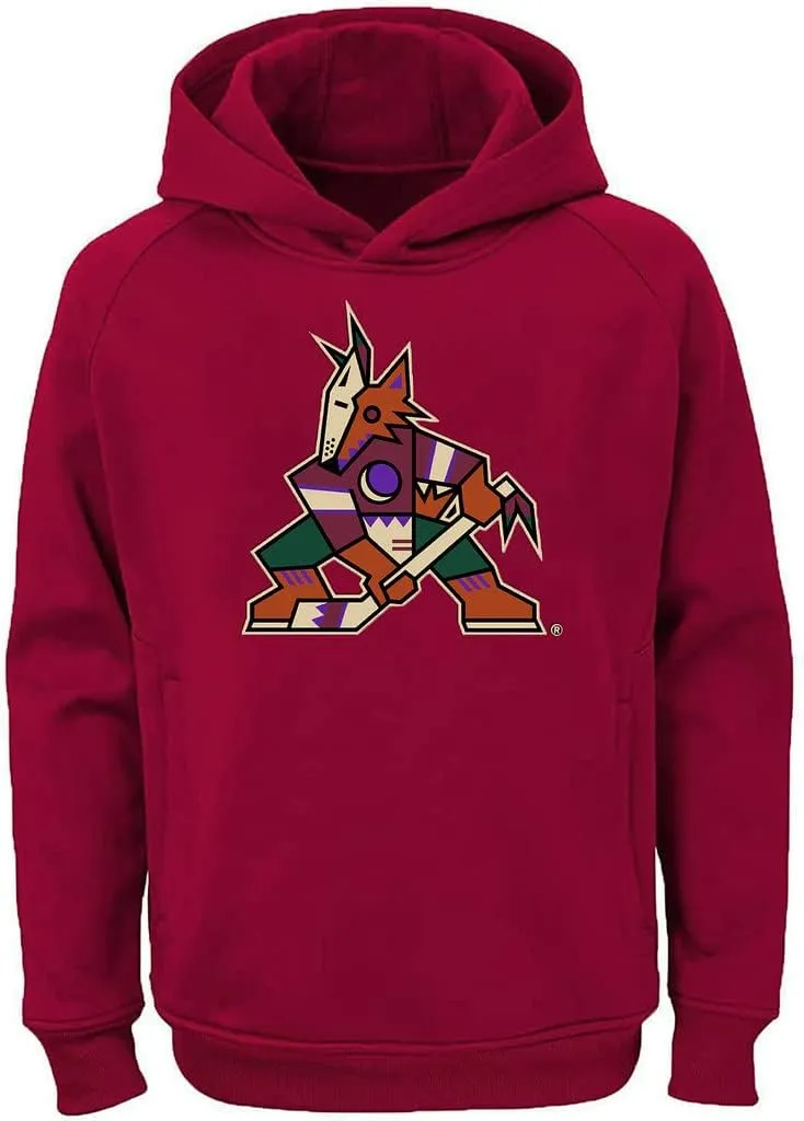Outerstuff NHL Youth 8-20 Team Color Performance Primary Logo Pullover Sweatshirt Hoodie