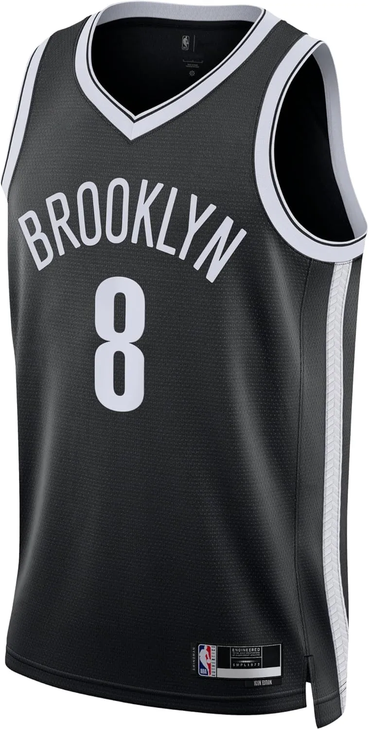 Outerstuff Patty Mills Brooklyn Nets #8 Black Kids Youth 8-20 Team Color Home Swingman Jersey