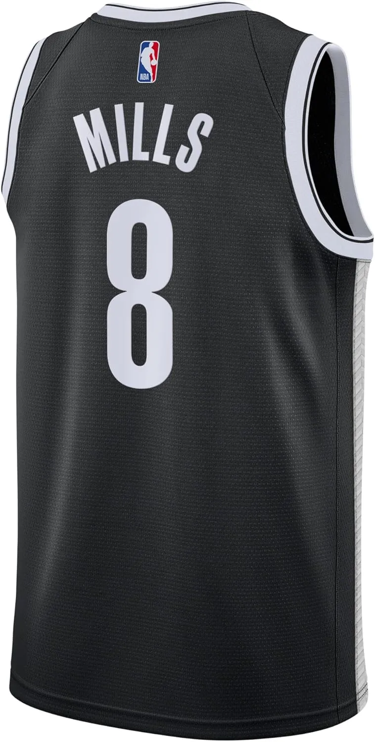 Outerstuff Patty Mills Brooklyn Nets #8 Black Kids Youth 8-20 Team Color Home Swingman Jersey