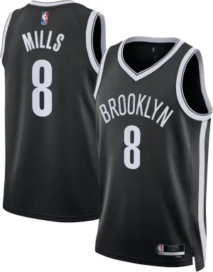 Outerstuff Patty Mills Brooklyn Nets #8 Black Kids Youth 8-20 Team Color Home Swingman Jersey