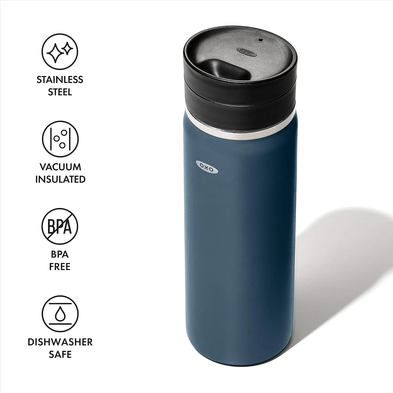 OXO Good Grips 20oz Travel Coffee Mug With Leakproof SimplyClean™ Lid - Dark Cobalt