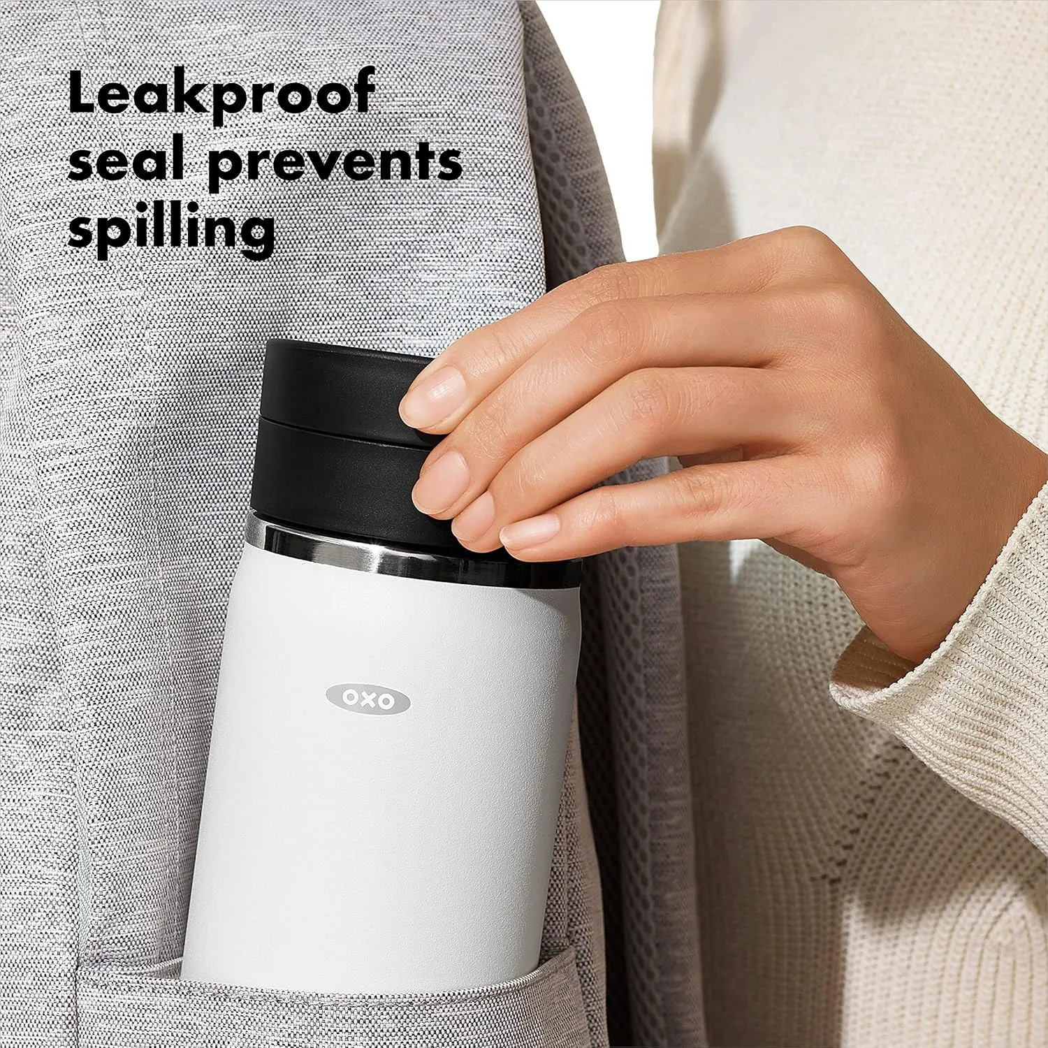 OXO Good Grips 20oz Travel Coffee Mug With Leakproof SimplyClean™ Lid - Quartz