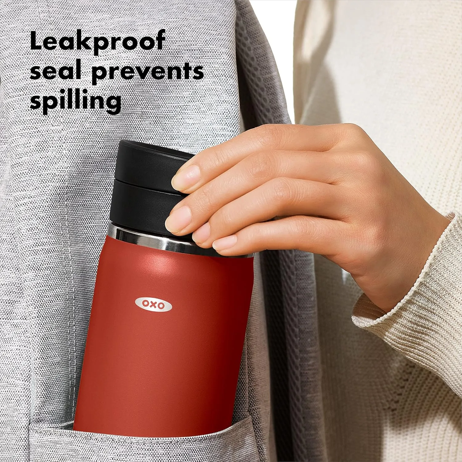 OXO Good Grips 20oz Travel Coffee Mug With Leakproof SimplyClean™ Lid - Terra Cotta