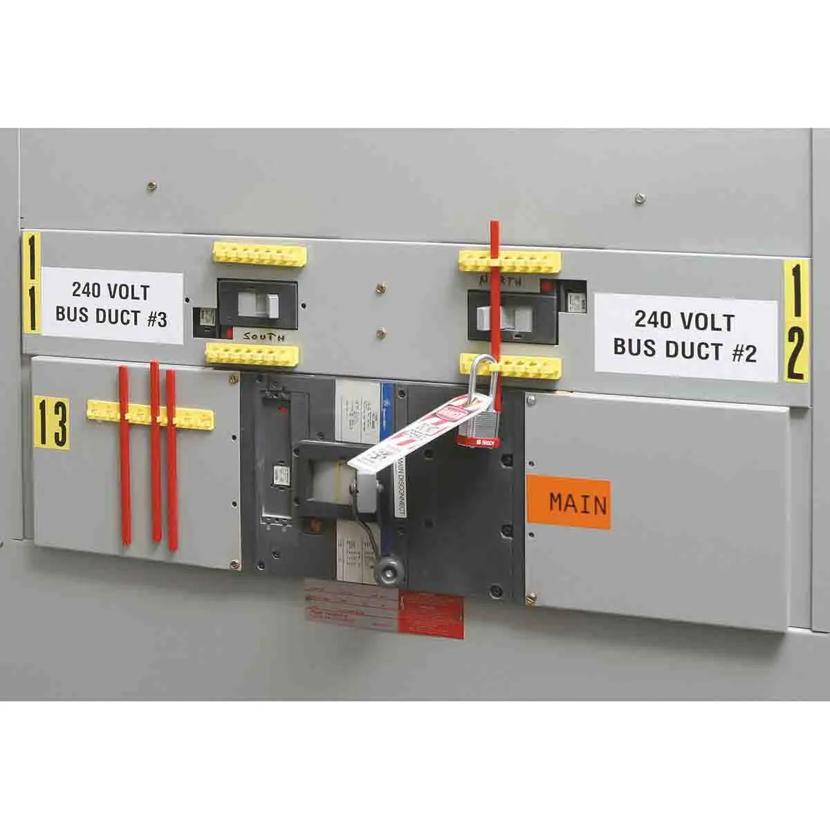 Pack of 5 Durable Blocking Bar Holders for 480-600 Volt Breakers - Secure, Easy to Install, Safety Compliance for Facilities
