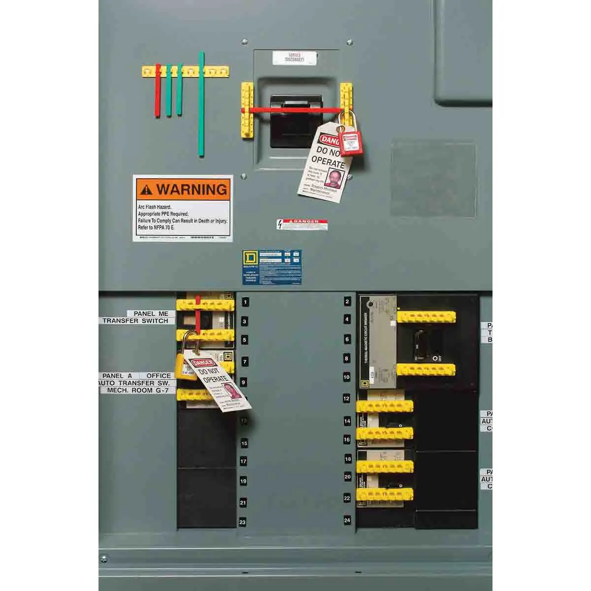Pack of 5 Durable Blocking Bar Holders for 480-600 Volt Breakers - Secure, Easy to Install, Safety Compliance for Facilities