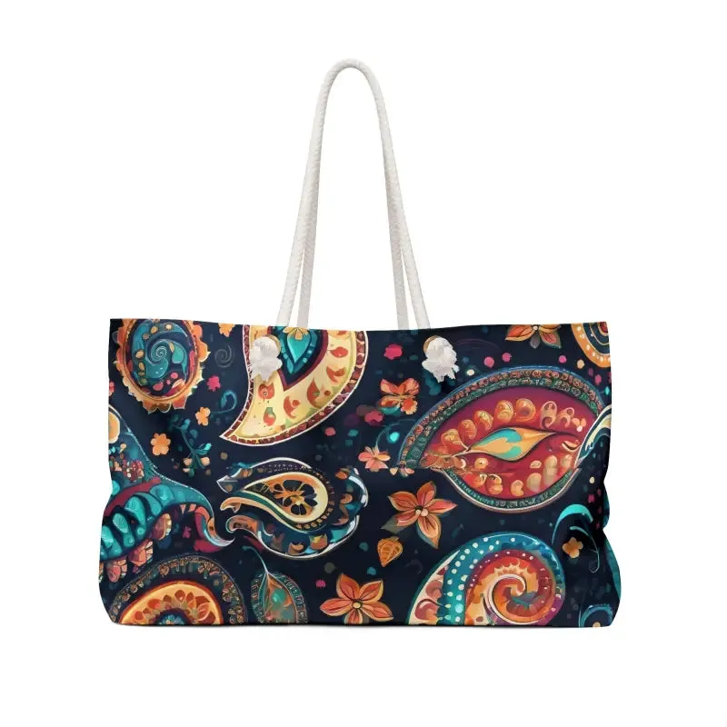 Paisley Pattern Weekender Bag for Trendy Escapes