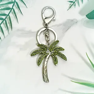 Palm Tree Rhinestone Charm/Keychain