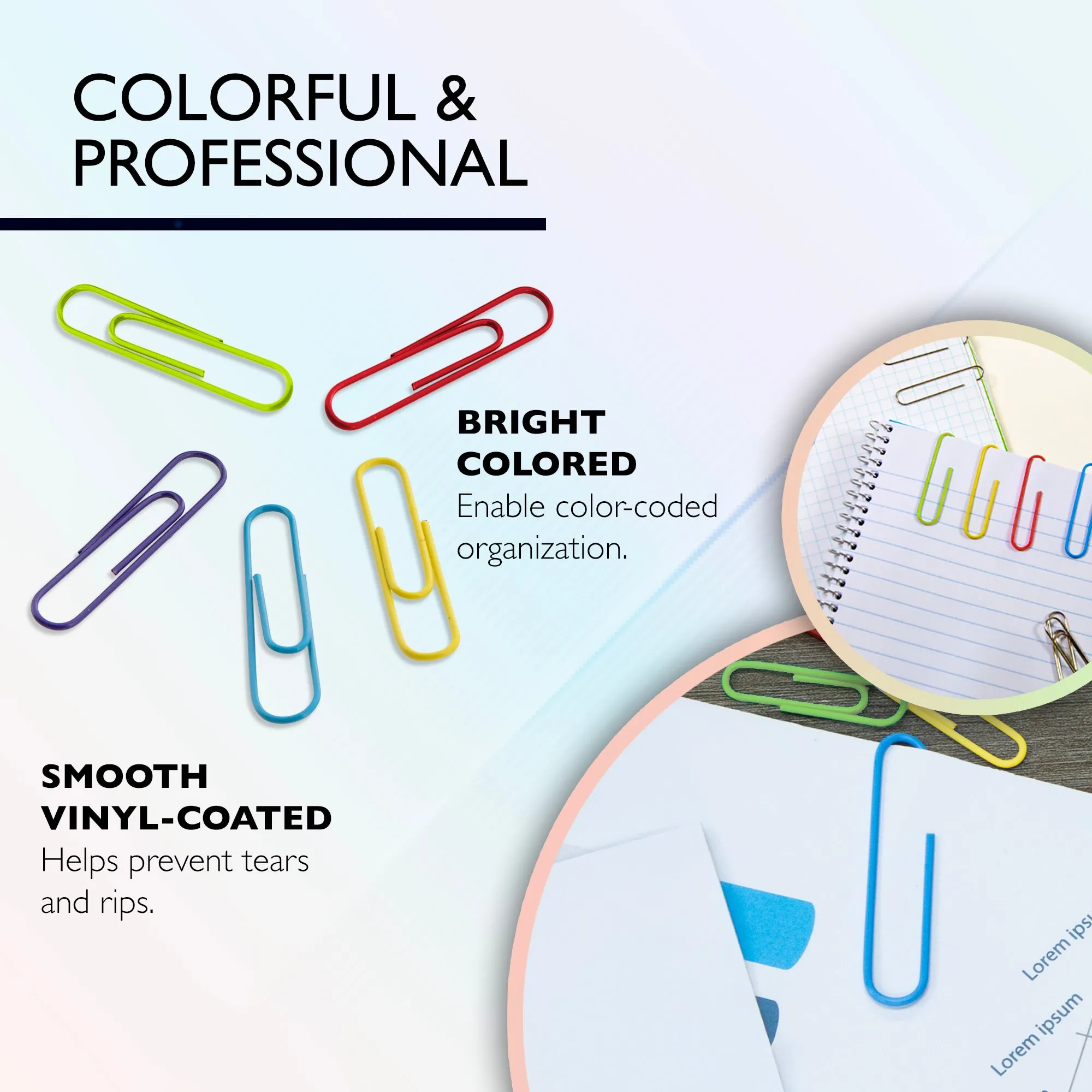Paper Clip (50mm) Jumbo Color (100/Pack)