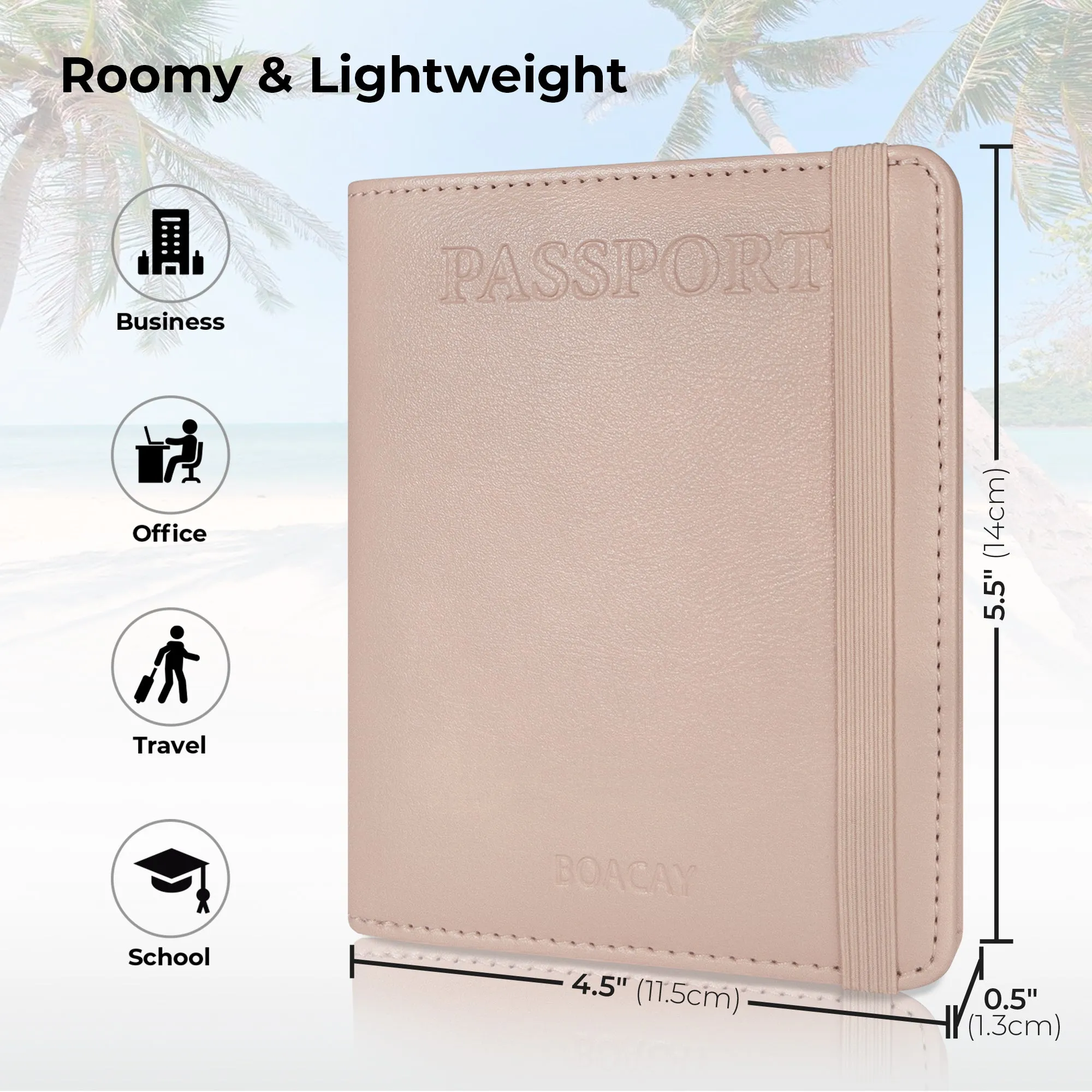 Passport Holder & Wallet - Light Pink