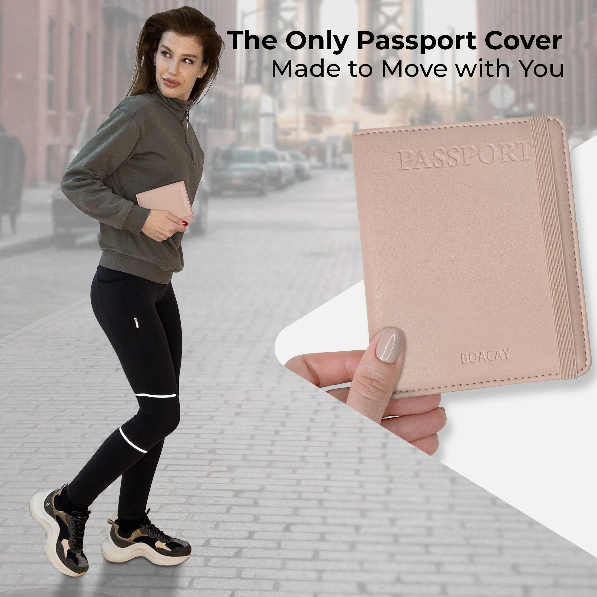 Passport Holder & Wallet - Light Pink