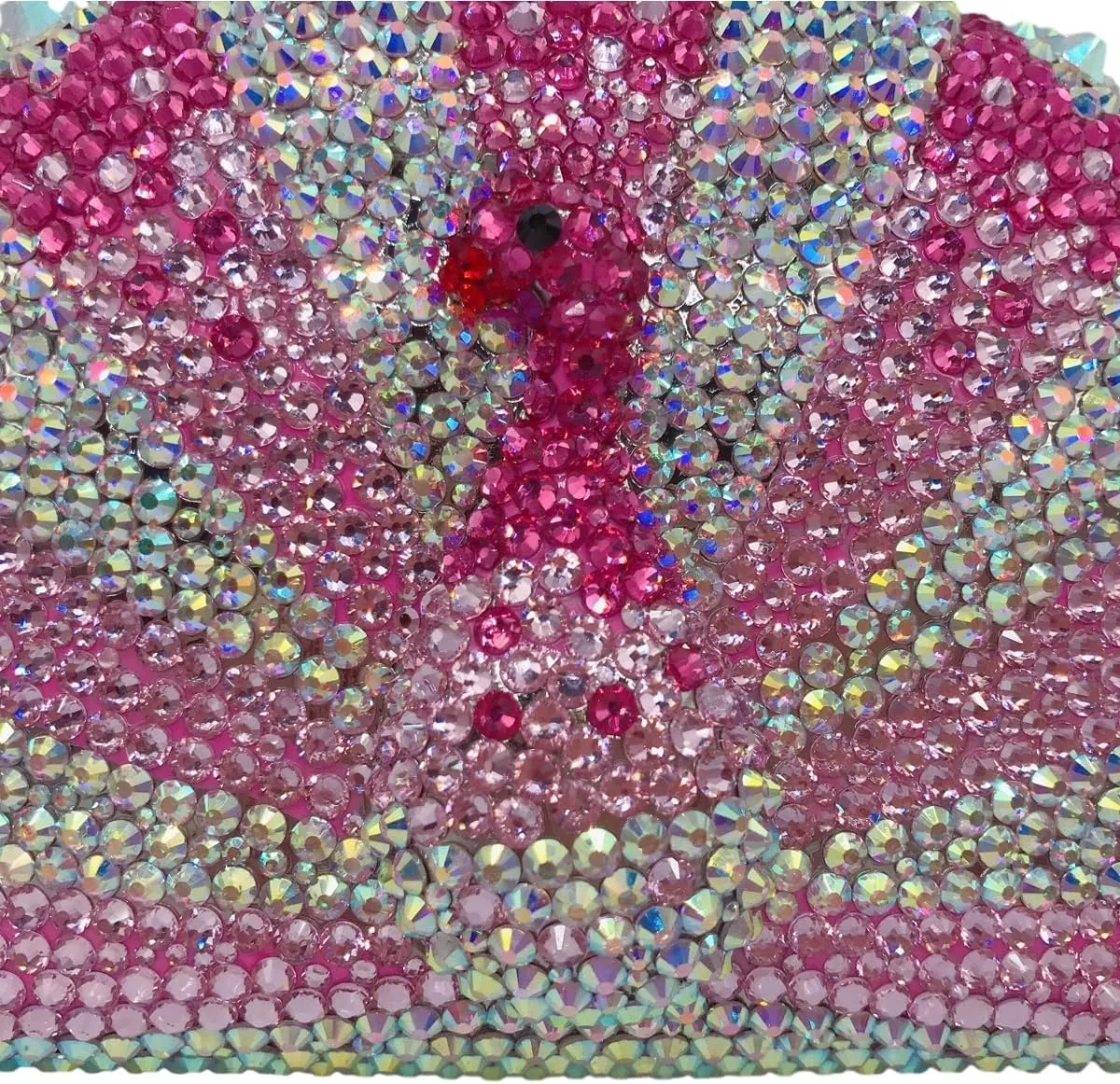 Peacock Crystal Clutch Purses for Women Sparkly Rhinestone Evening Handbags Party Wedding Glitter Purse A-Purple&Silver
