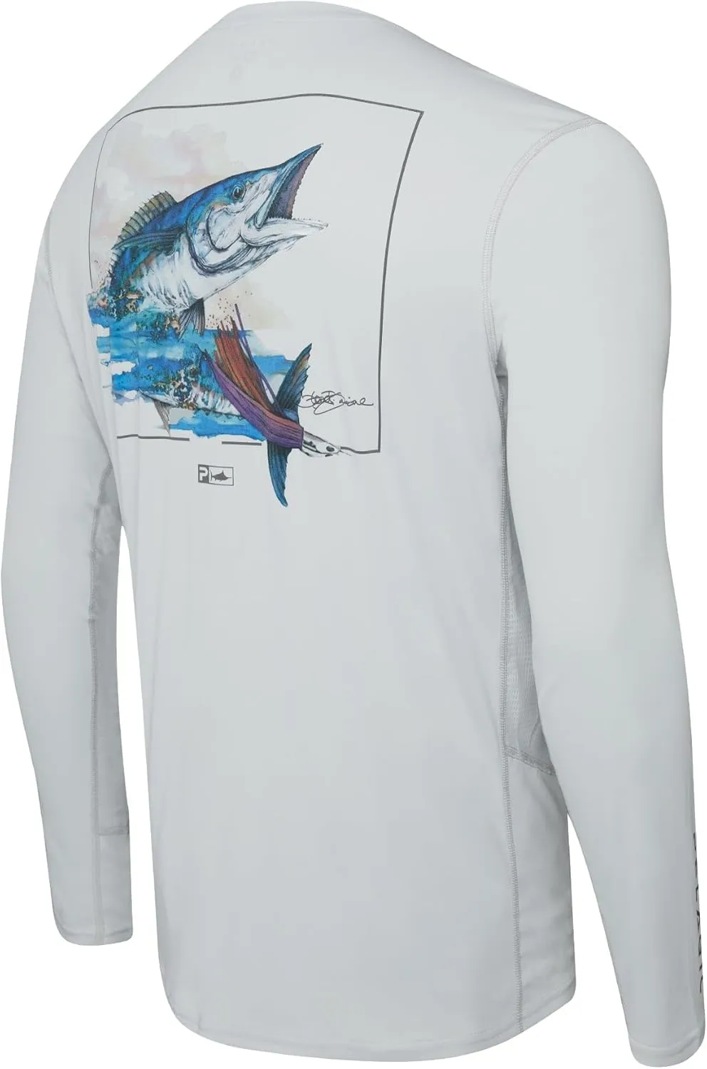 PELAGIC Apparel Men's Vaportek Goione Wahoo Fishing Shirt
