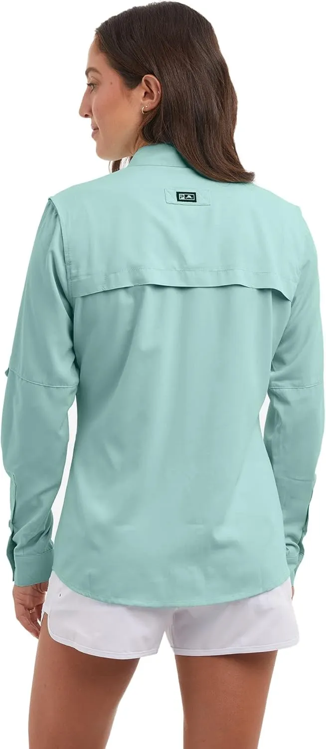 PELAGIC Women's Keys Guide Fishing Shirt, Long Sleeve, UPF 50  Protection, Ventilated and Lightweight
