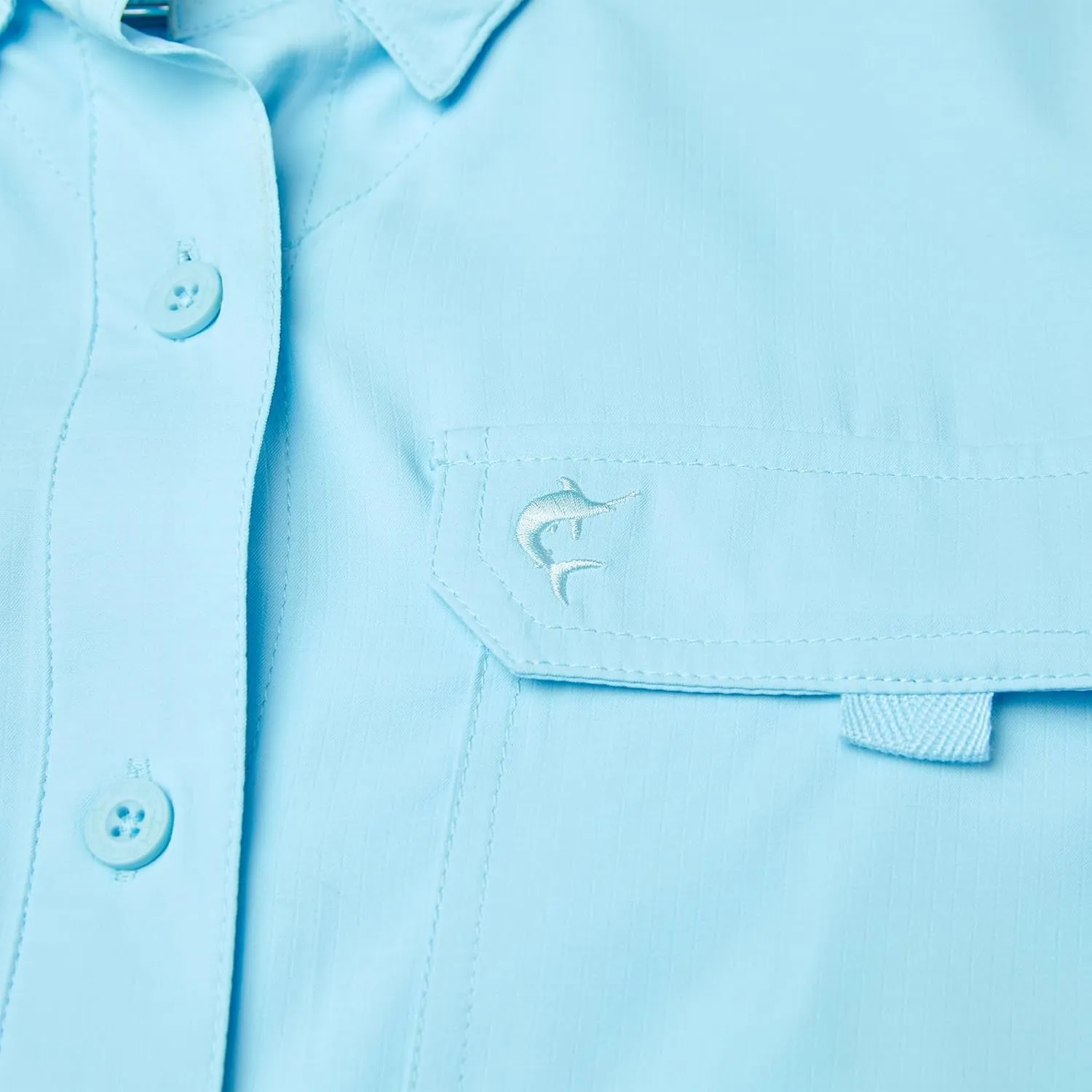 PELAGIC Women's Keys Guide Fishing Shirt, Short Sleeve, UPF 50  Protection, Ventilated and Lightweight
