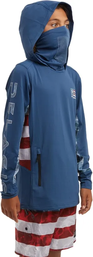 PELAGIC Youth Exo-Tech Icon Hooded Fishing Shirt