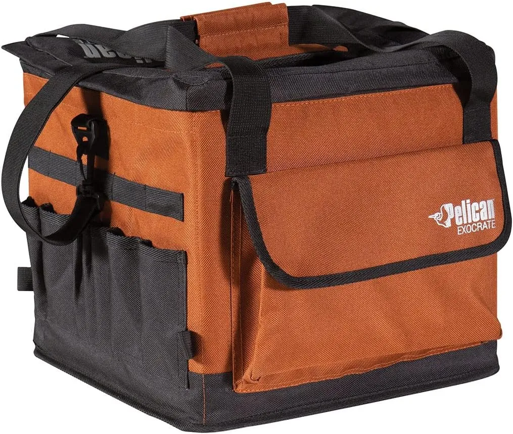 Pelican Exocrate Fishing Bag - Large Saltwater Resistant Fishing Bag - Kayak Fishing Tackle Storage Bag