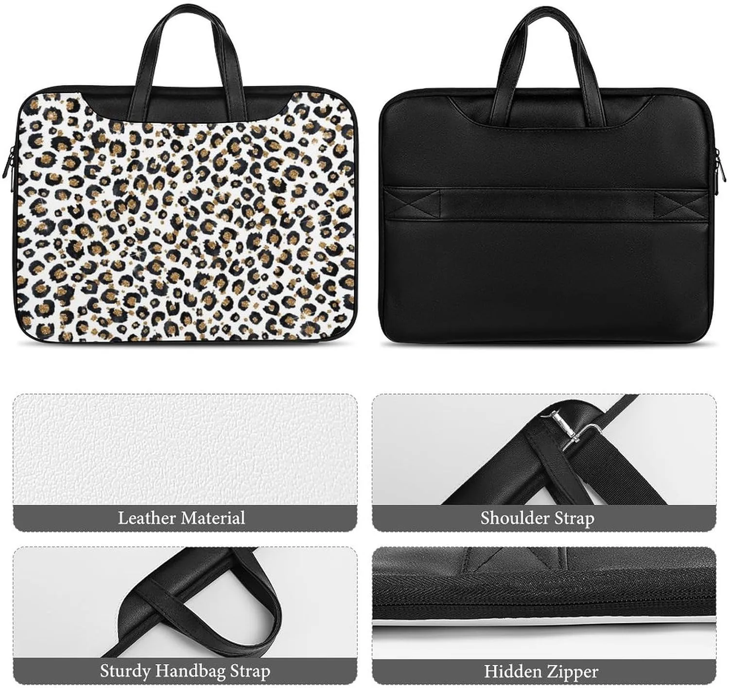 Penguin Bird Handheld Single Shoulder Crossbody Laptop Bag Unisex