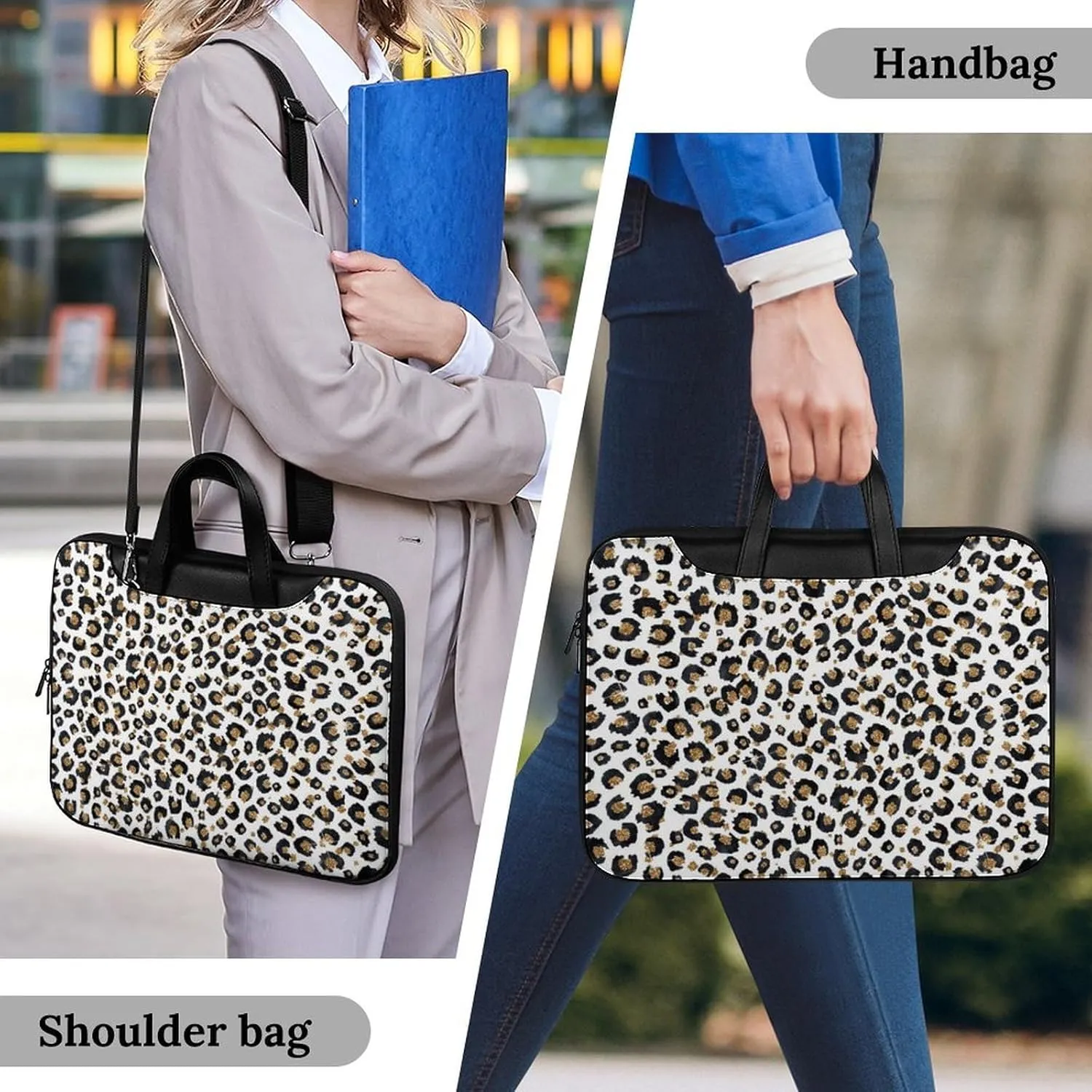 Penguin Bird Handheld Single Shoulder Crossbody Laptop Bag Unisex