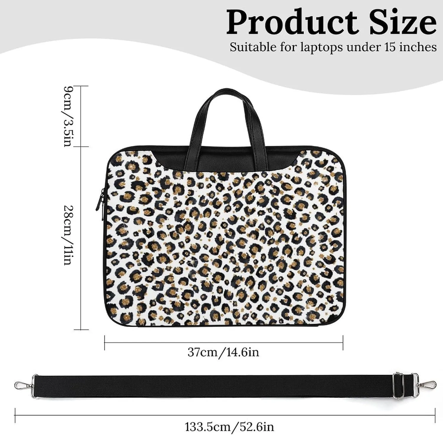 Penguin Bird Handheld Single Shoulder Crossbody Laptop Bag Unisex