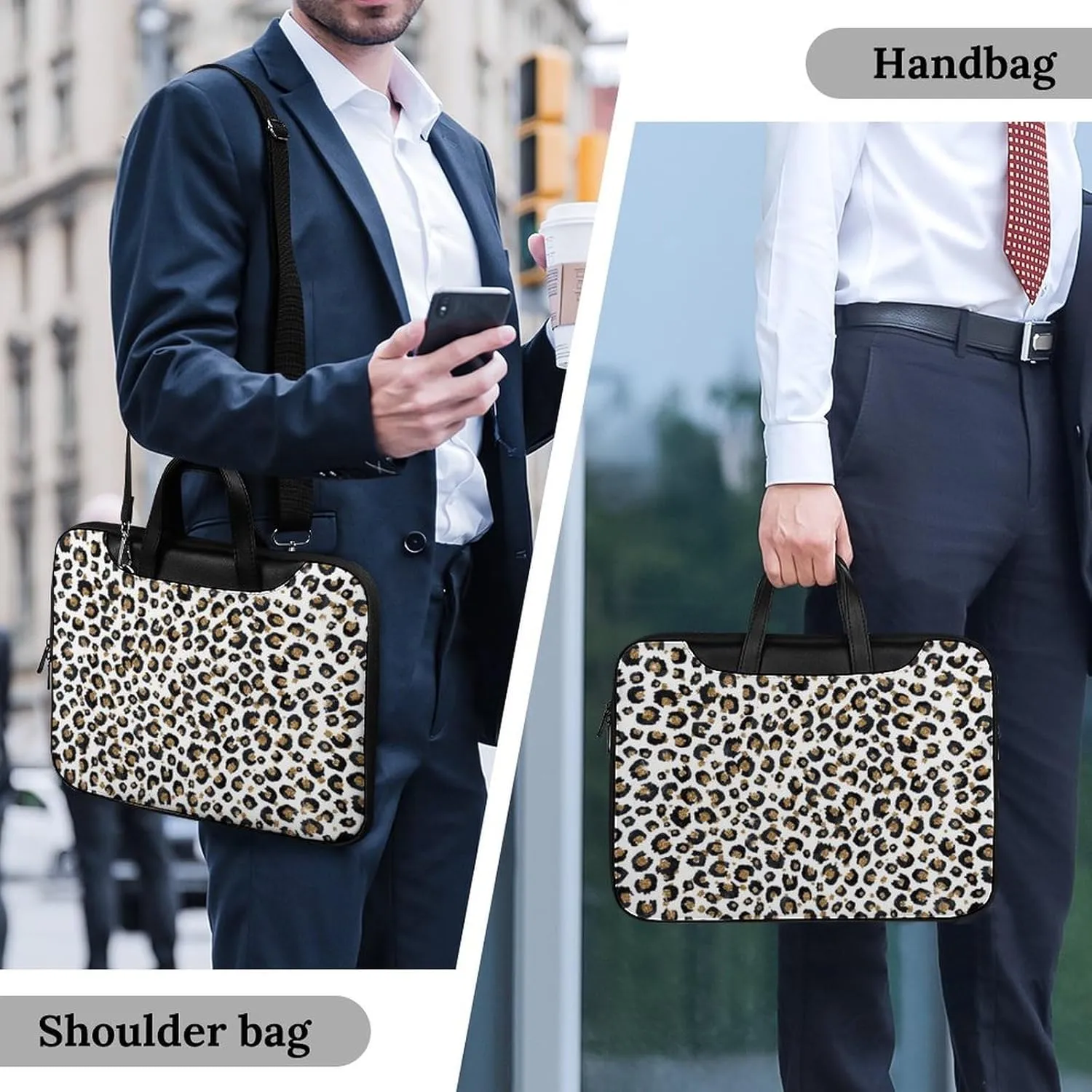 Penguin Bird Handheld Single Shoulder Crossbody Laptop Bag Unisex