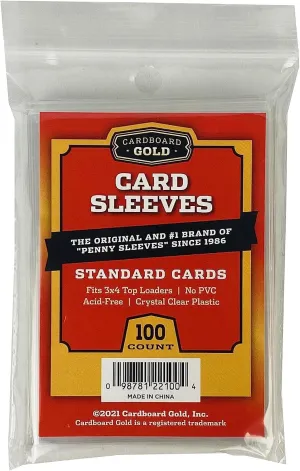 Penny Sleeves for Trading Cards - 1000 Count Card Protector Sleeves with Durable, Crystal-Clear Plastic for Baseball, Sports, Collector, Standard-Sized Cards 2-5/8” x 3-5/8” (67x94mm)