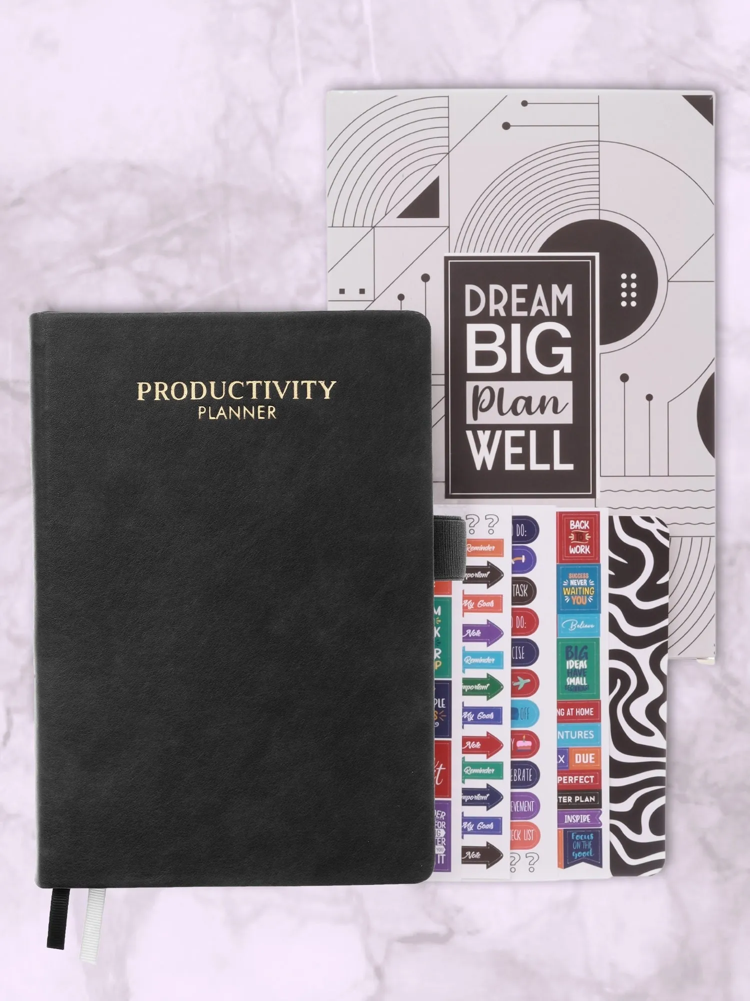 Personalized A5 Pro - Grey Undated Productivity Planner