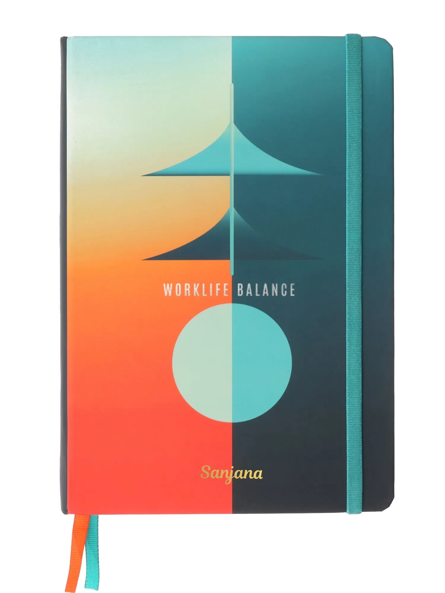 Personalized A5 Undated Work-Life Balance Planner - Balance Beam