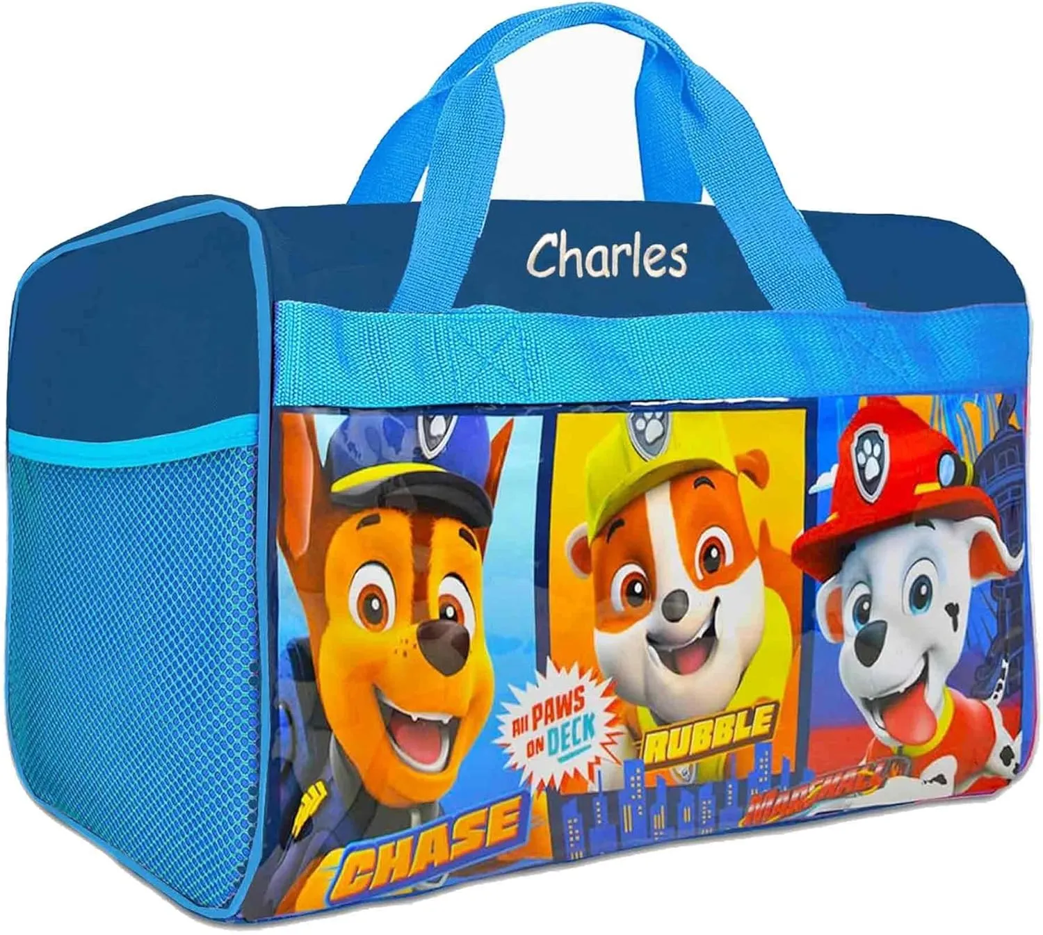 Personalized Licensed Kids Travel Duffel Bag - 18" (Paw Team)