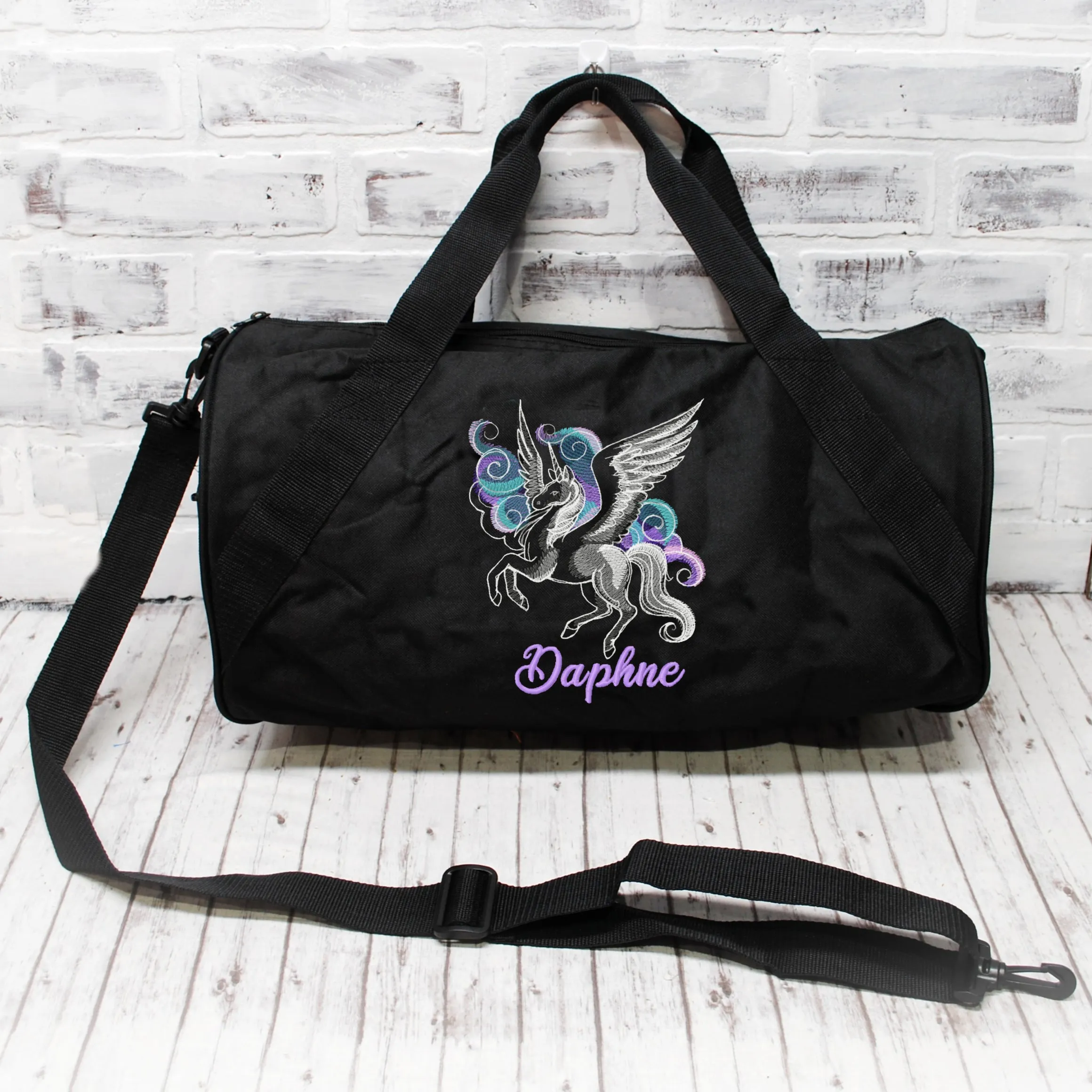 Personalized Pegasus Duffle or Tote Bag