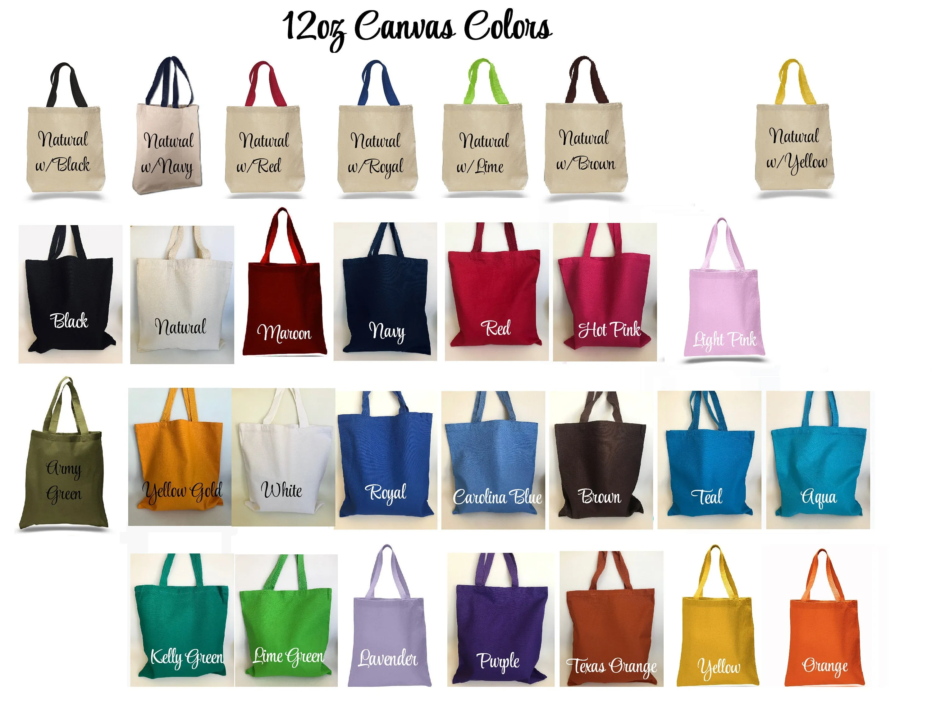 Personalized Tote Bags, Bridesmaid Gift Bag, Custom Canvas Tote